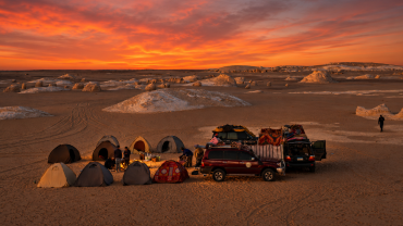 White Desert camping Egypt